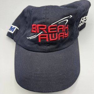 Break Away Hockey‎ Hat Men Black Reebok Strap Back Cap New